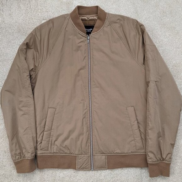Abercrombie & Fitch Other - NWT Abercrombie & Fitch tan bomber jacket medium new